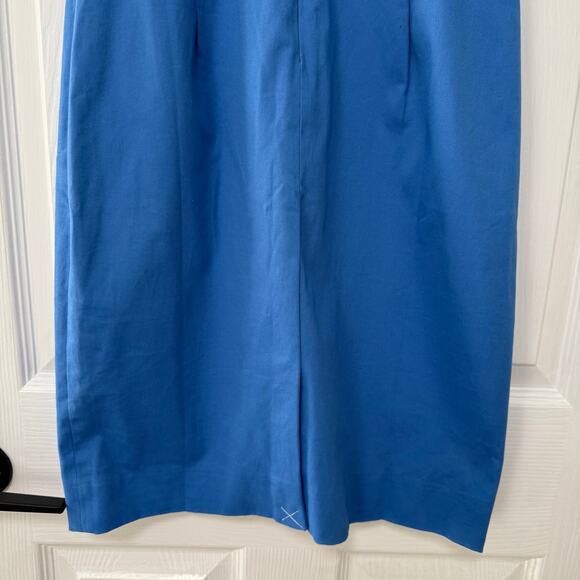 J.Crew New Women's Blue Square Neck Short Sleeve Dress Size 2 - Picture 13 of 13